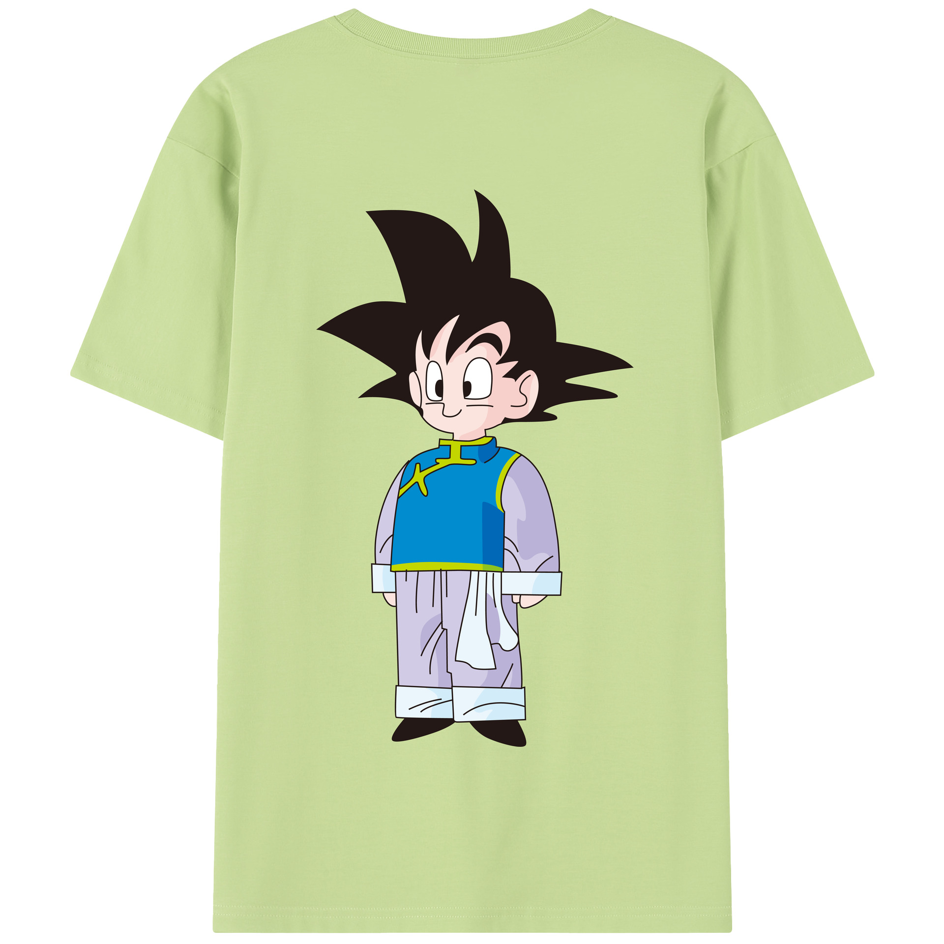 （画像用） ドラゴンボール 孫悟空（そん ごくう）Son Goku カカロット DRAGON BALL Kakarotto 綿100％半袖Tシャツ（背面プリント）